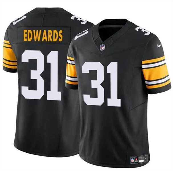 Men & Women & Youth Pittsburgh Steelers #31 Daijun Edwards Black 2024 F.U.S.E. Alternate Vapor Untouchable Limited Football Stitched Jersey,We sell and wholesale Men & Women & Youth Pittsburgh Steelers #31 Daijun Edwards Black 2024 F.U.S.E. Alternate Vapor Untouchable Limited Football Stitched Jersey on line form chian!